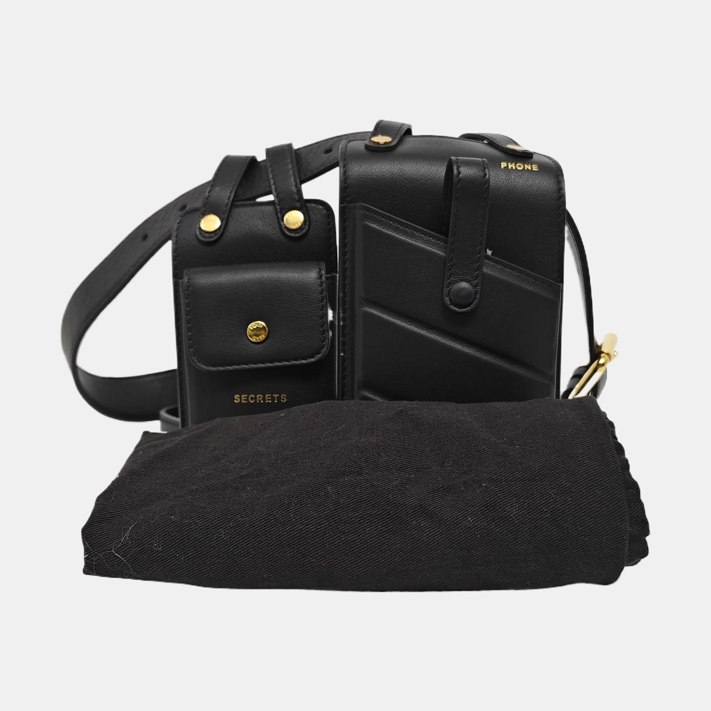 Calfskin Belt Bag Black