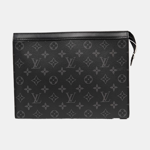 Pochette Voyag MM Monogram Coated Canvas Black