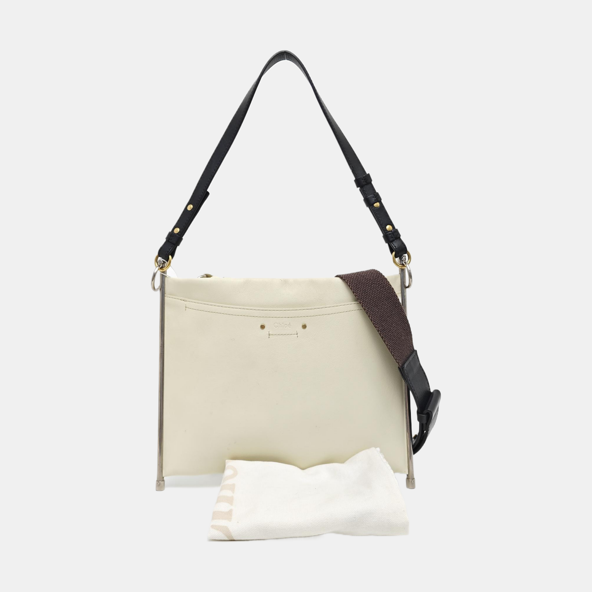 Roy Medium Calfskin White