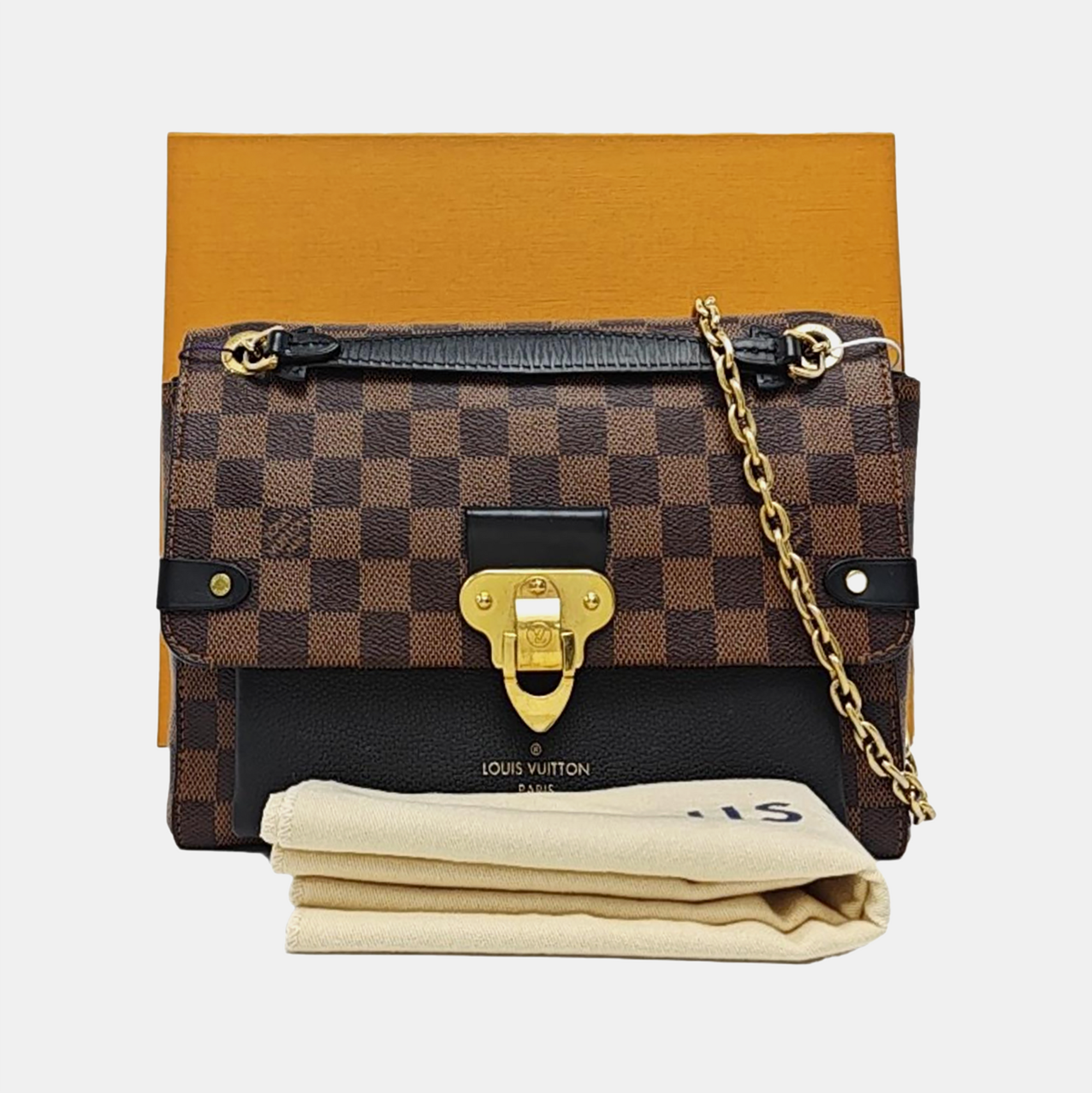 VAVIN PM Damier Ebene Coated Canvas Brown