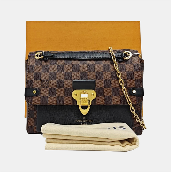 VAVIN PM Damier Ebene Coated Canvas Brown