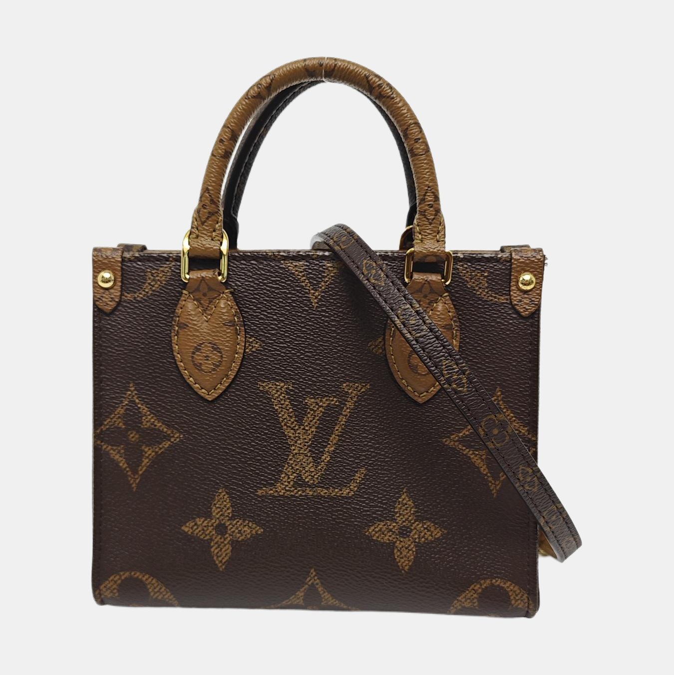 ONTHEGO BB Monogram Coated Canvas Brown