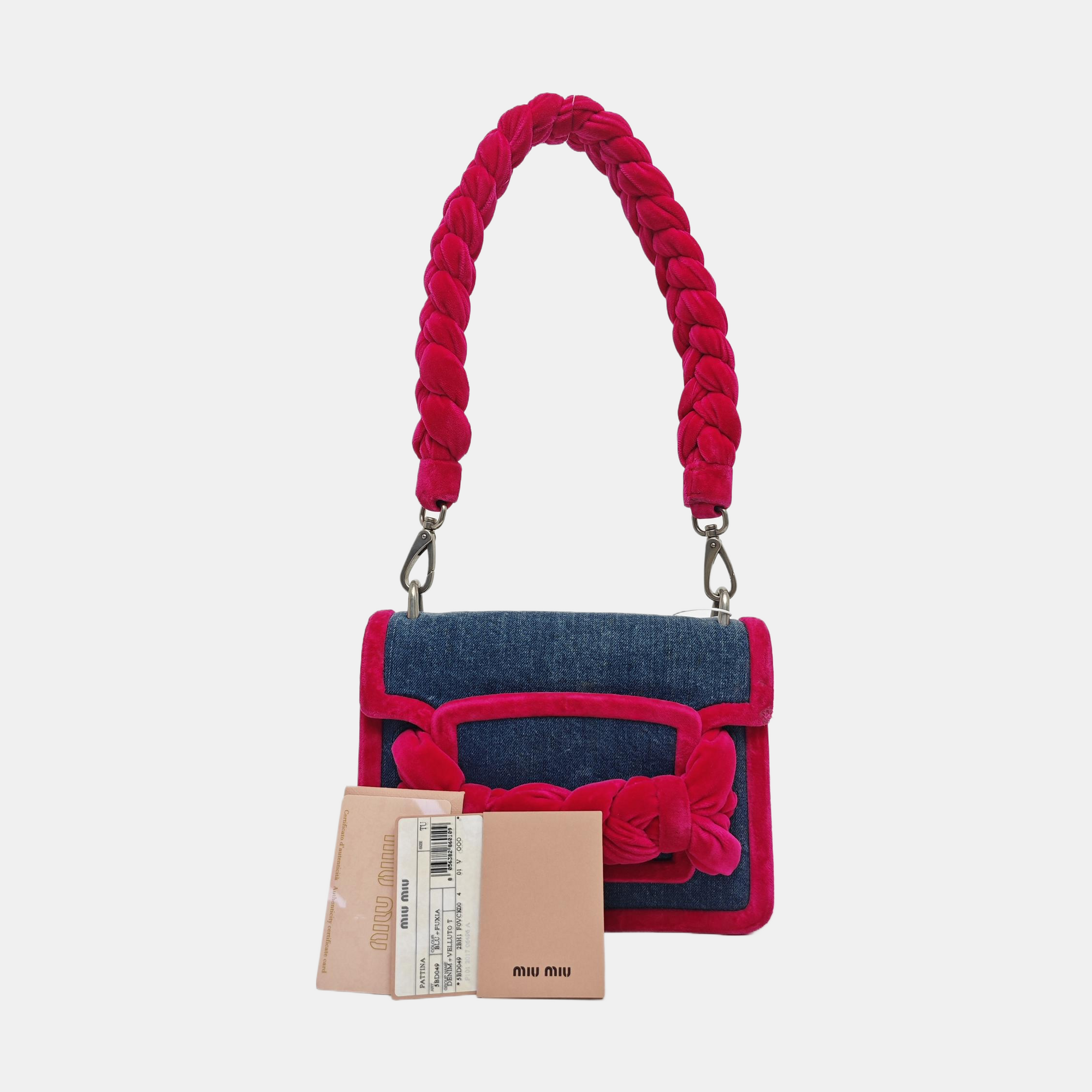 Denim Shoulder Bag Blue