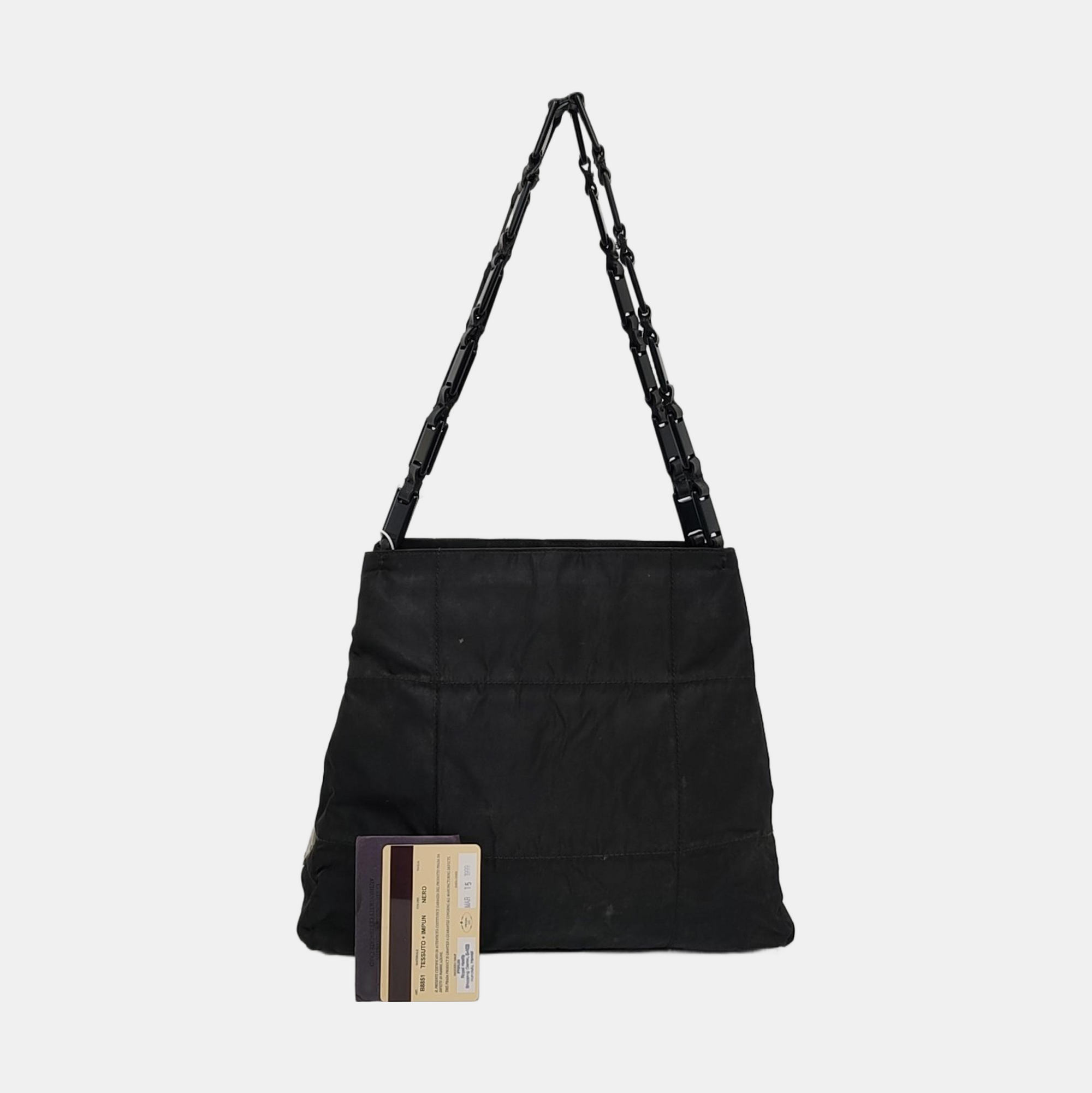 Nylon Tote Bag Black