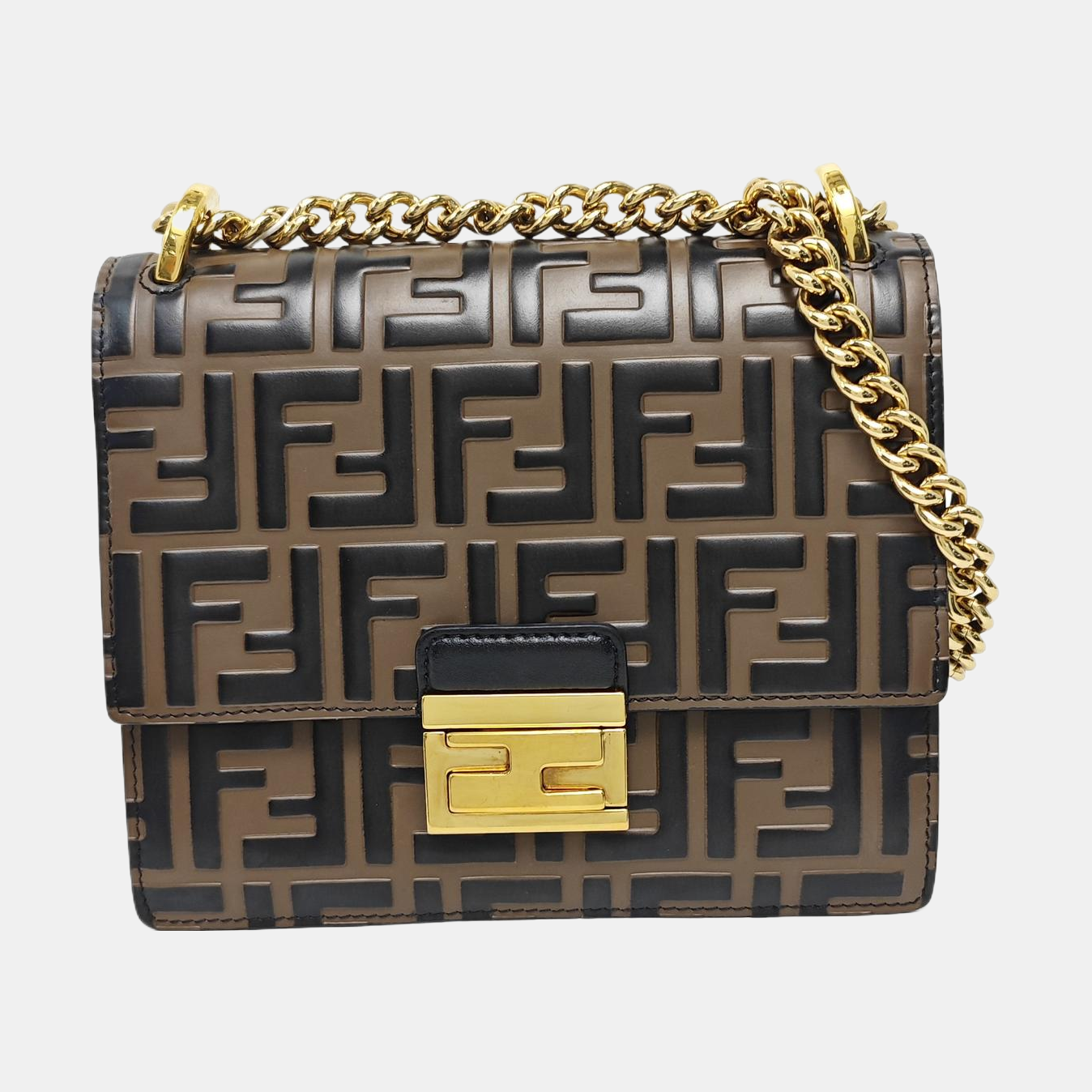 Kan U Small Calfskin Brown
