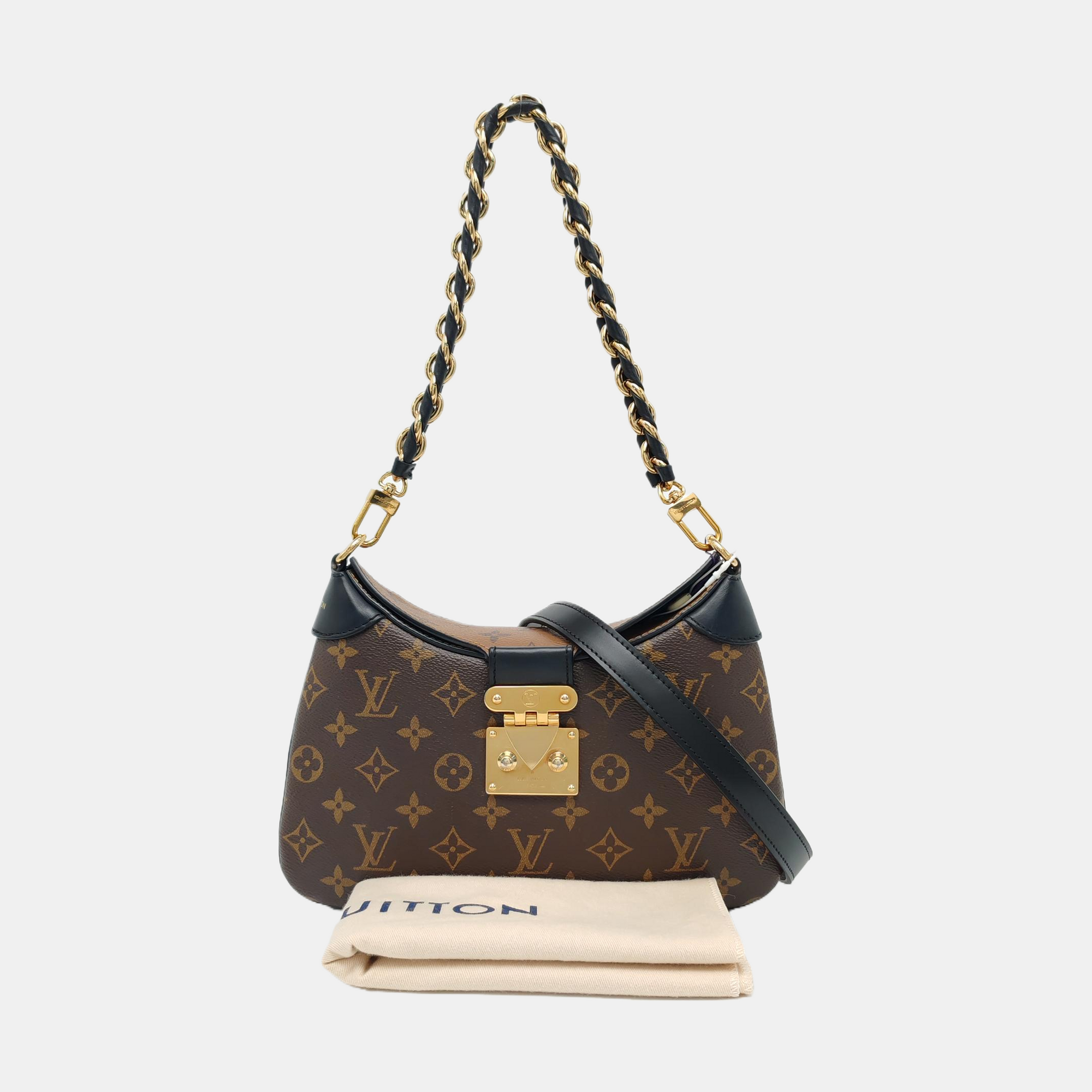TWINNY Monogram Coated Canvas Brown
