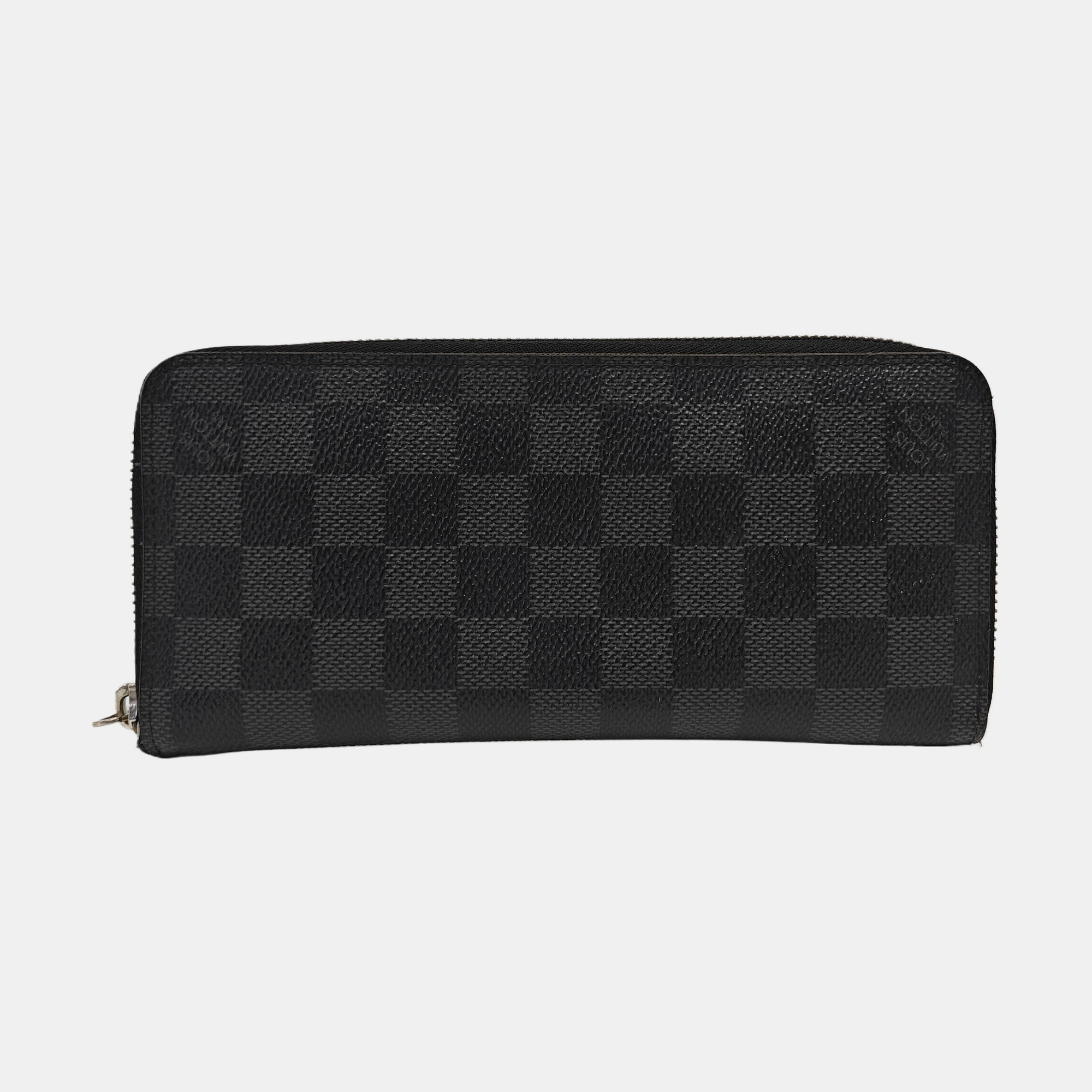 ZIPPY Damier Graphite Coated Canvas Gray