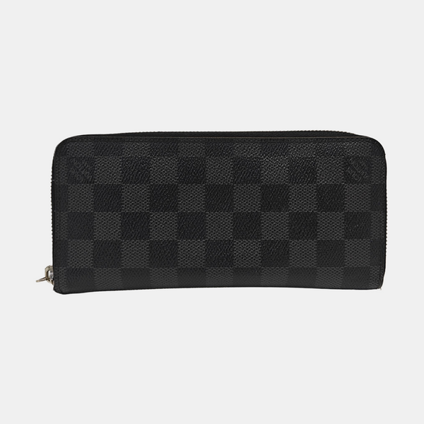 ZIPPY Damier Graphite Coated Canvas Gray