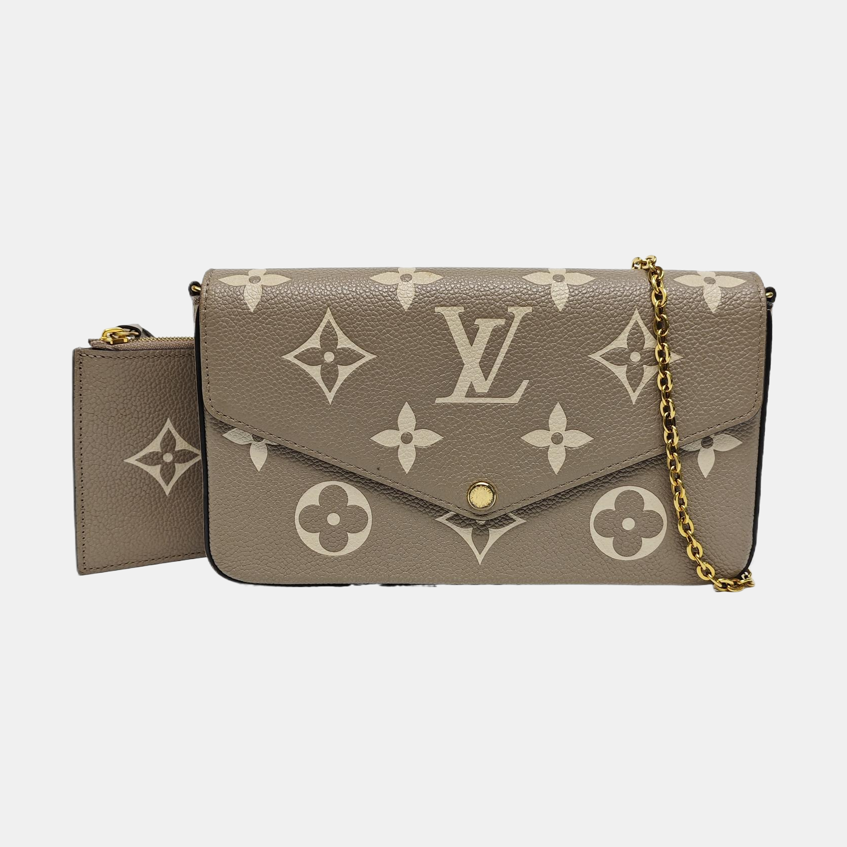 FÉLICIE Monogram Calfskin Gray