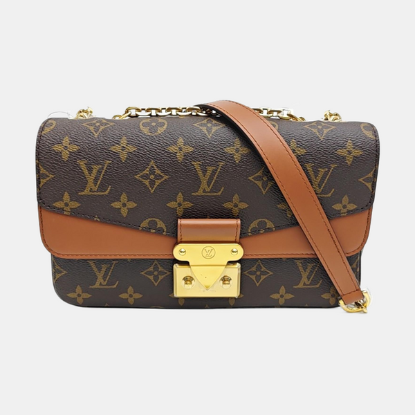 MARCEAU Monogram Coated Canvas Brown