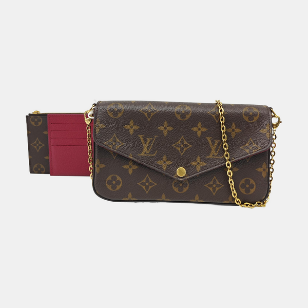 FÉLICIE Monogram Coated Canvas Brown