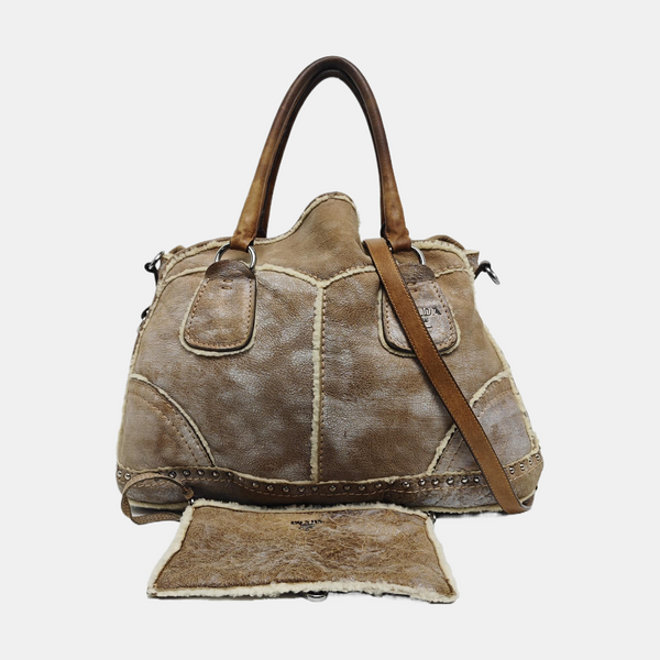 Quilted Sheepskin Brown