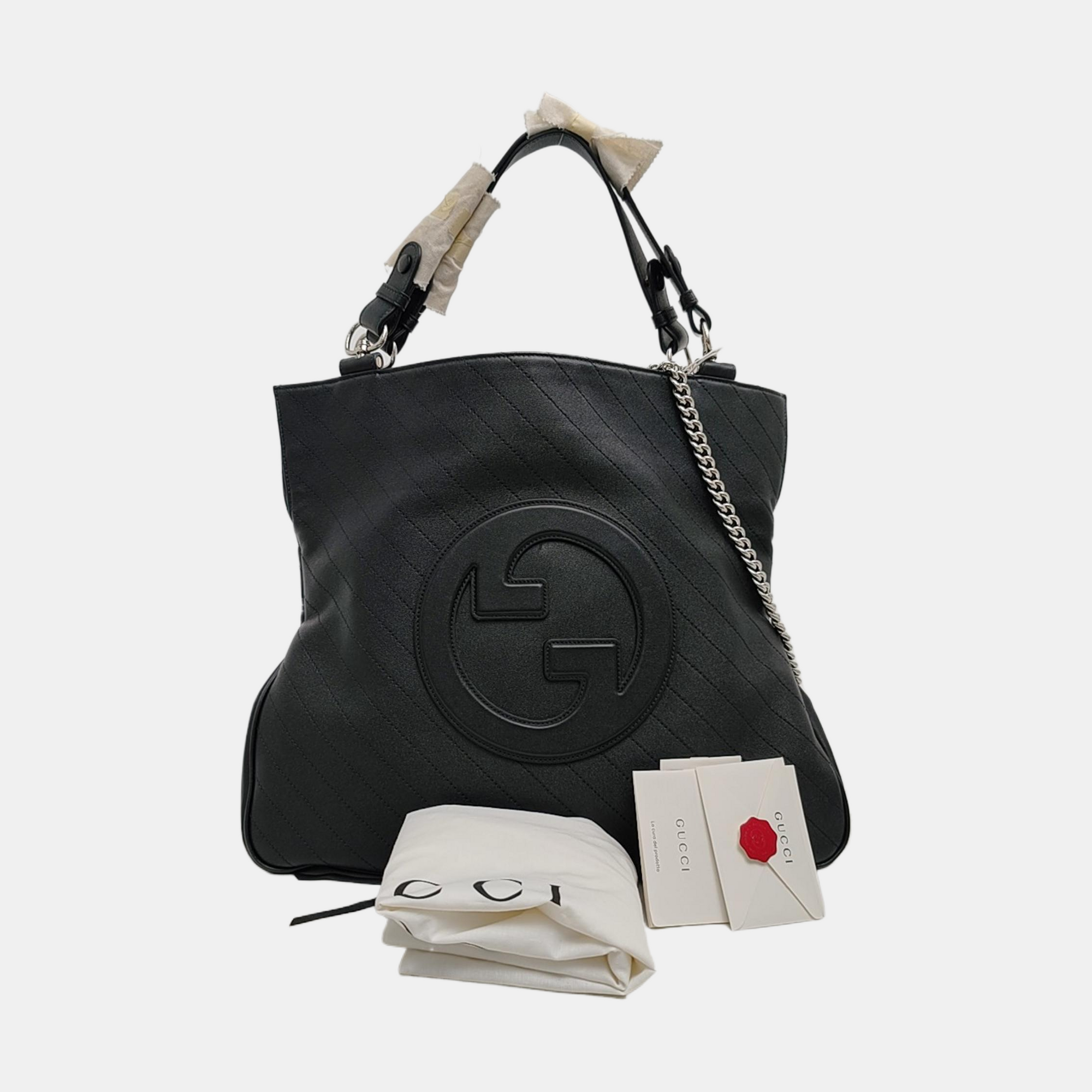 Blondie Medium Quilted Calfskin Black