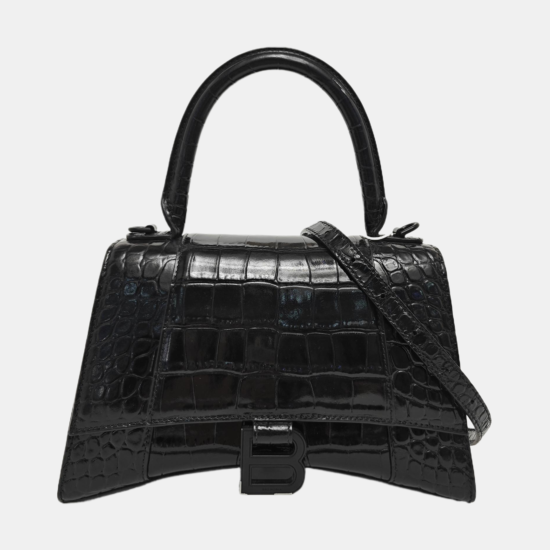 Hourglass S Calfskin Black