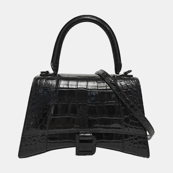Hourglass S Calfskin Black