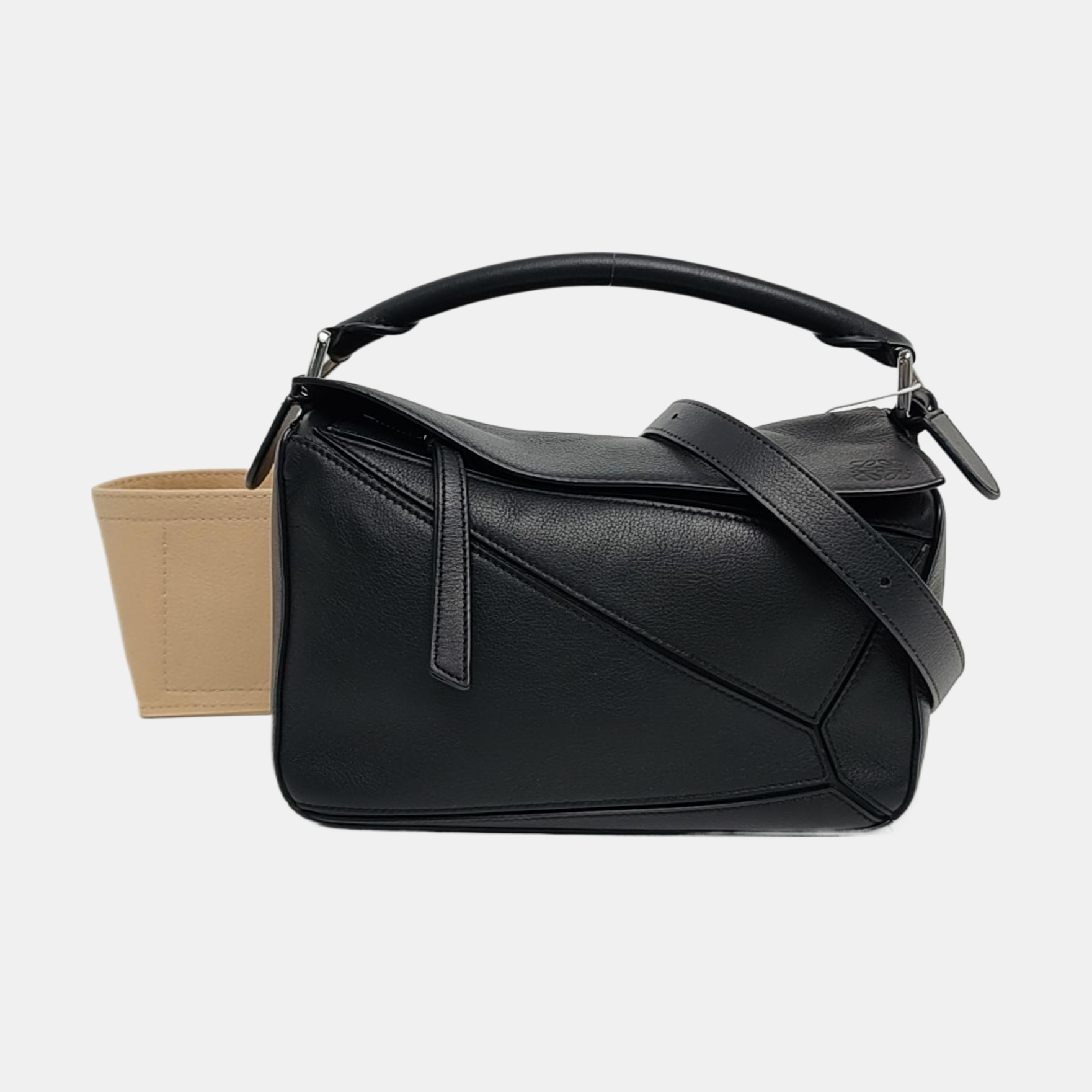 Puzzle Small Calfskin Black