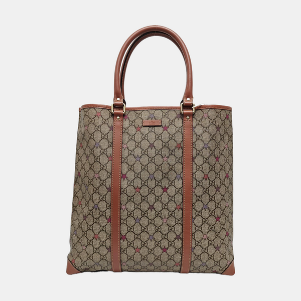 Monogram Coated Canvas Tote Bag Black