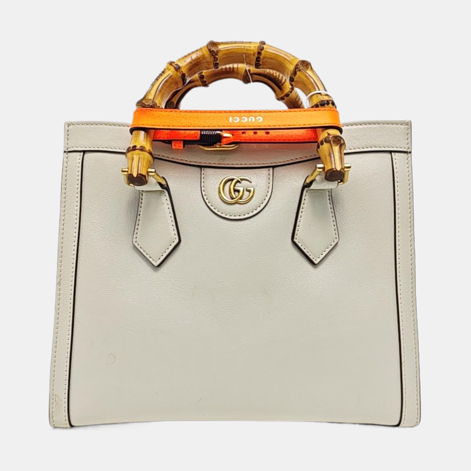 Diana Small Calfskin White
