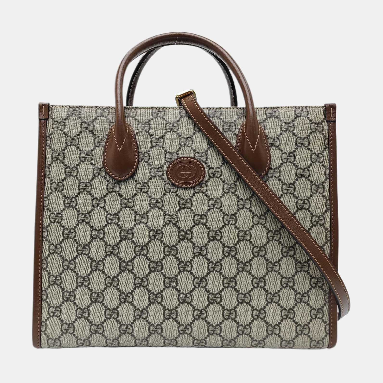 Retro Small Monogram Coated Canvas Brown
