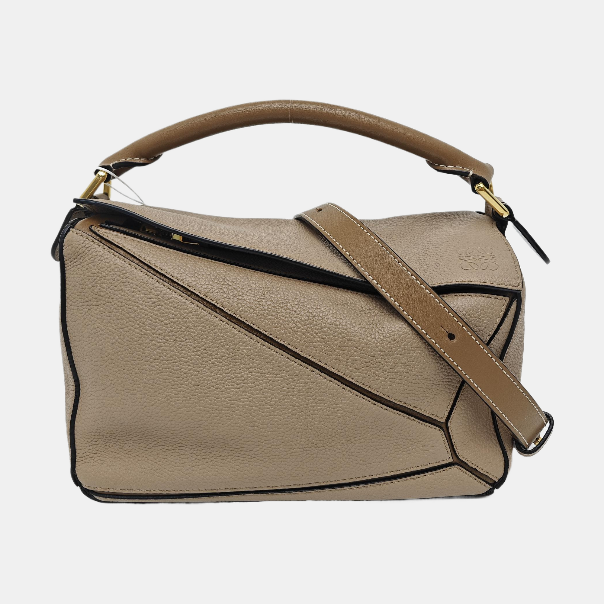 Puzzle Small Calfskin Beige