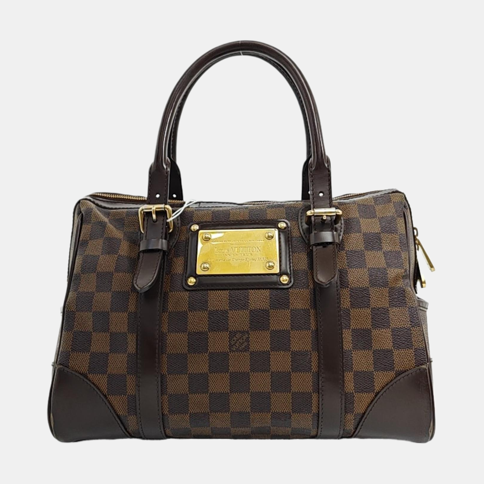 BERKELEY Damier Ebene Coated Canvas Brown