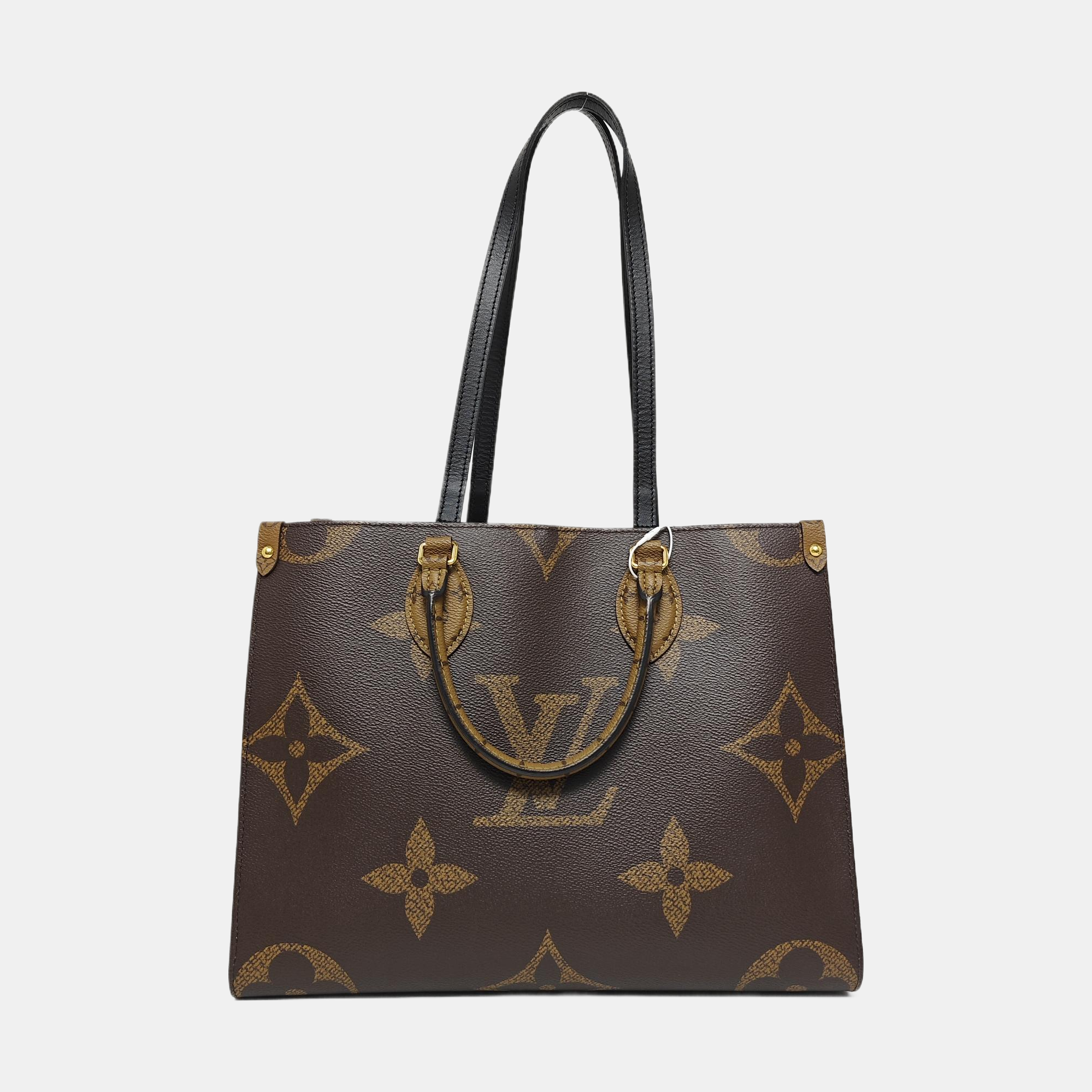 ONTHEGO MM Monogram Coated Canvas Brown
