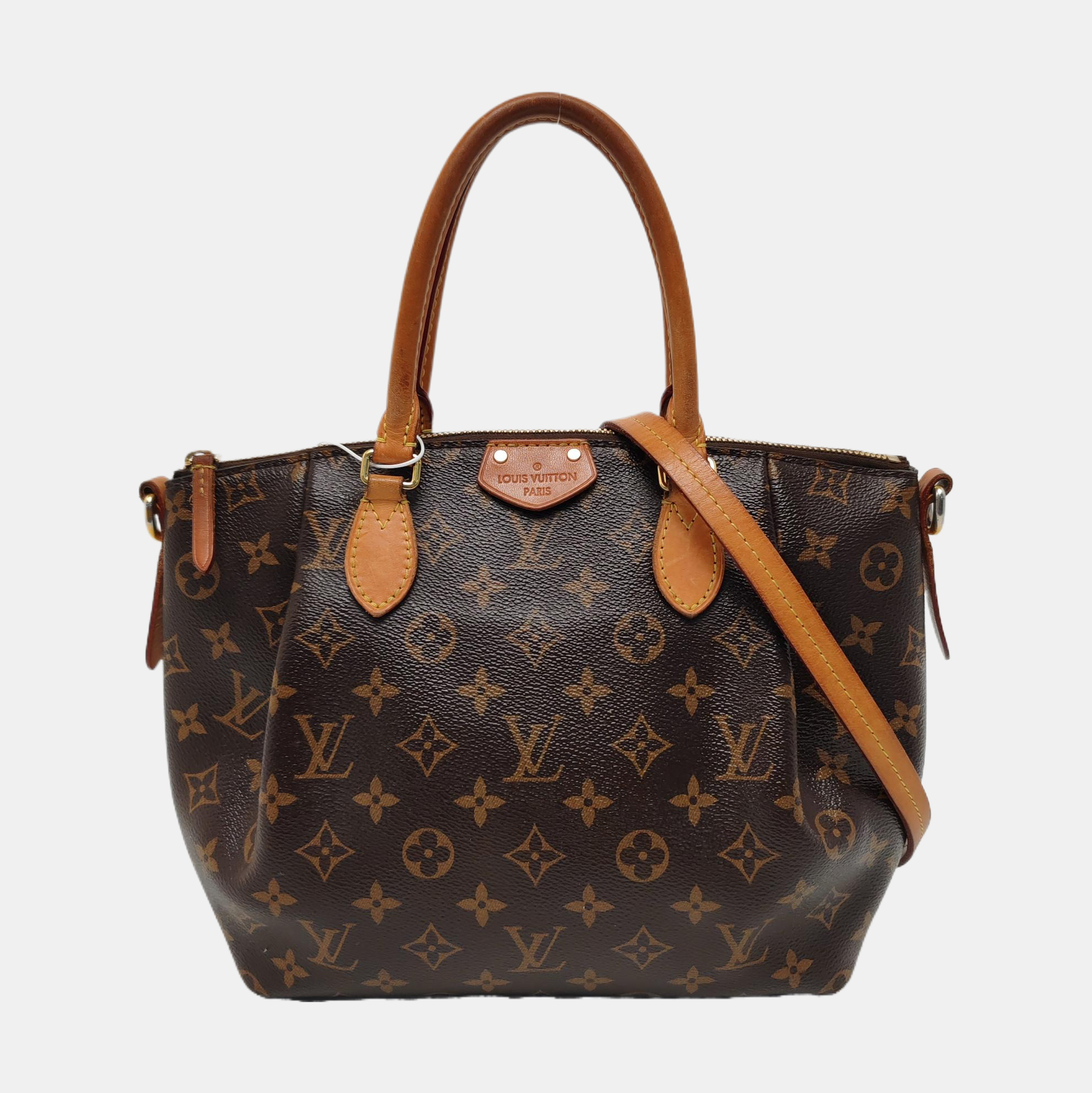 TURENNE Monogram Coated Canvas Brown