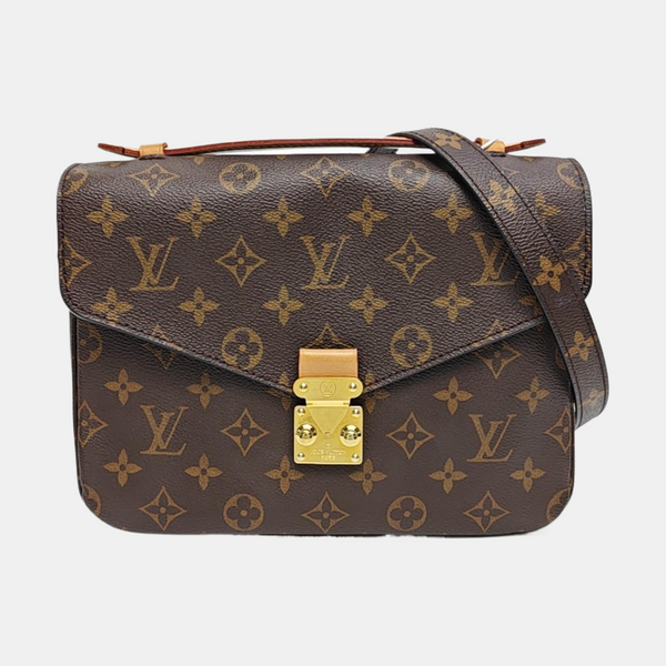MÉTIS MM Monogram Coated Canvas Brown
