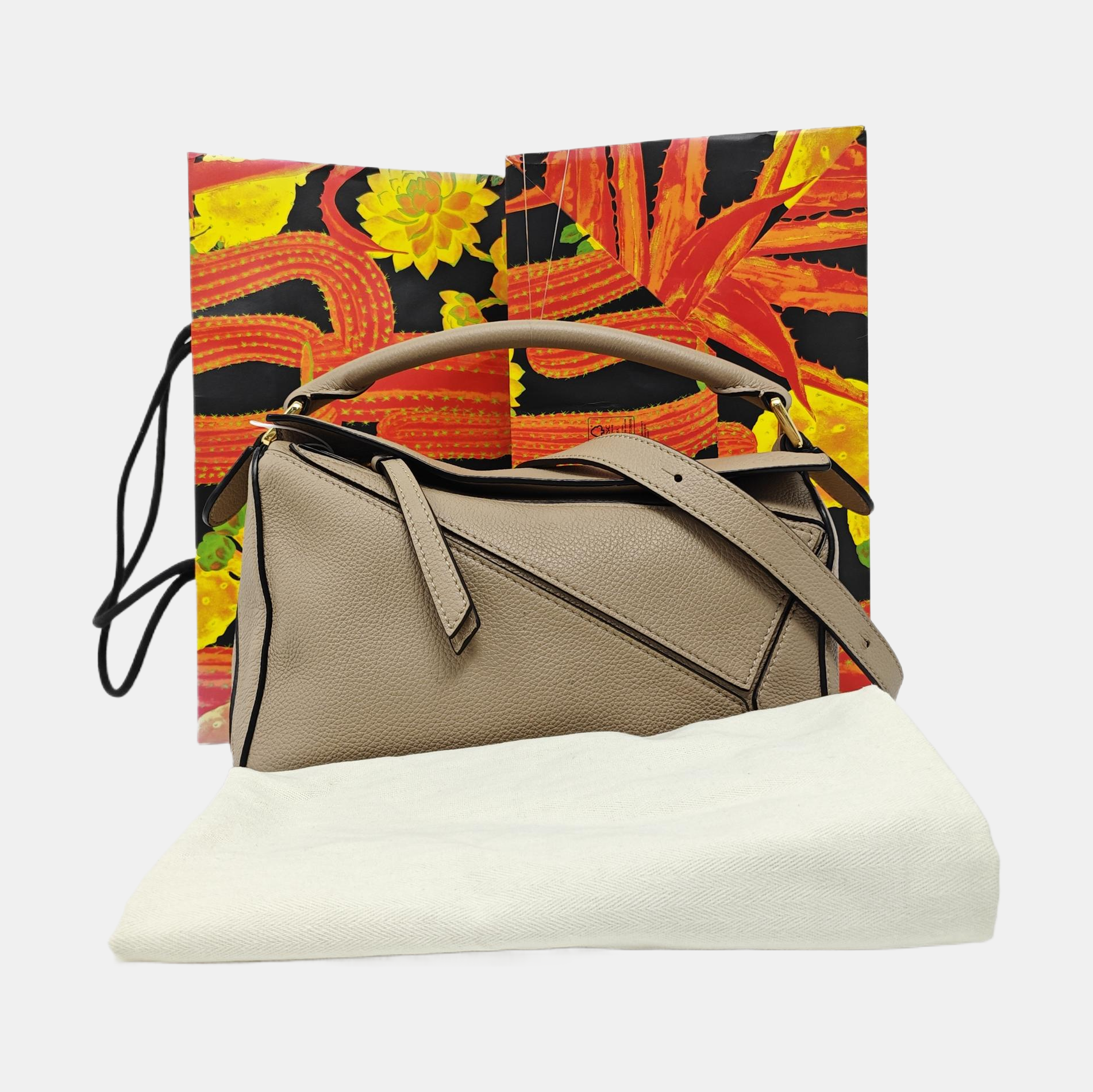 Puzzle Small Calfskin Beige