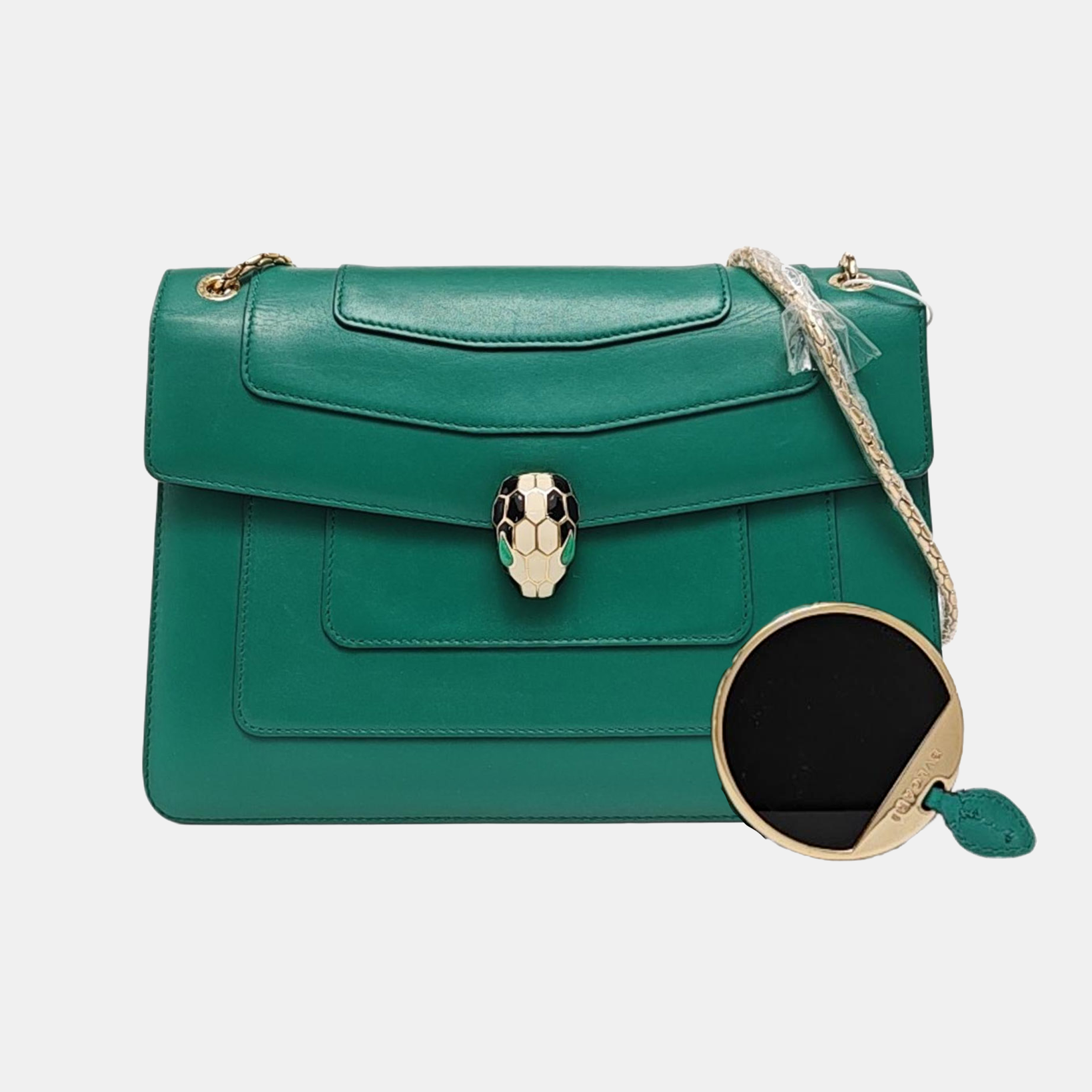 SERPENTI FOREVER Medium Calfskin Green