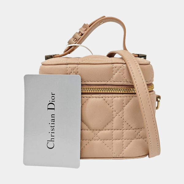 Lady Dior Super Mini Cannage Lambskin Pink