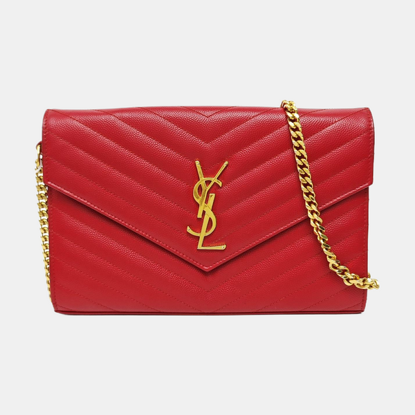 MONOGRAM Medium Quilted Calfskin Red