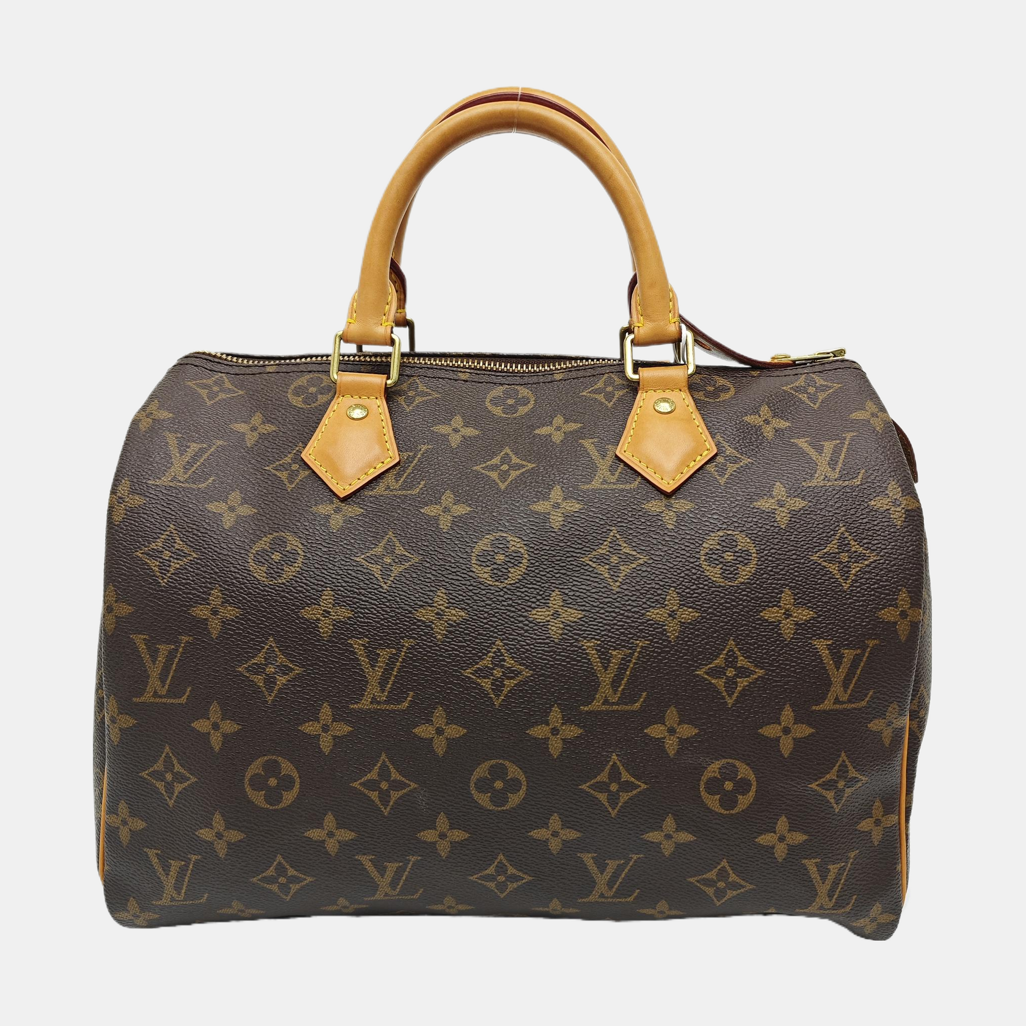 SPEEDY 30 Monogram Coated Canvas Brown