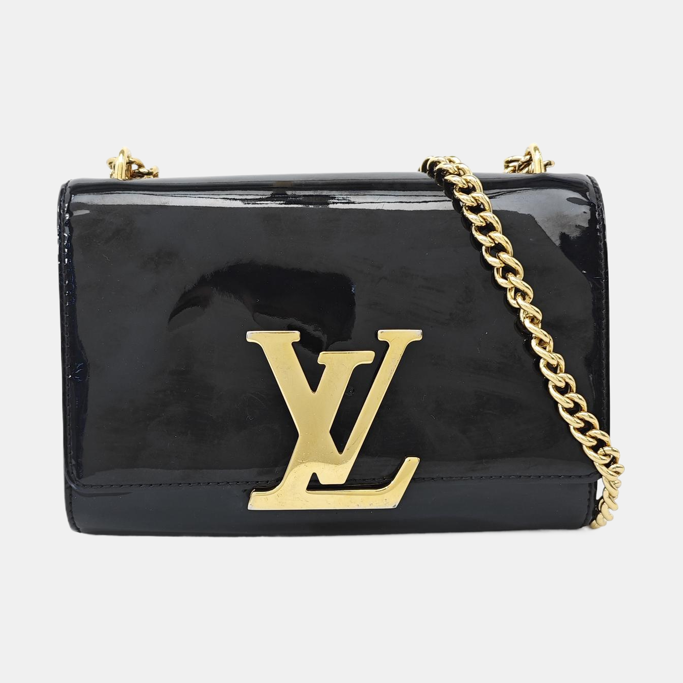 LOUISE PM Patent Leather Black