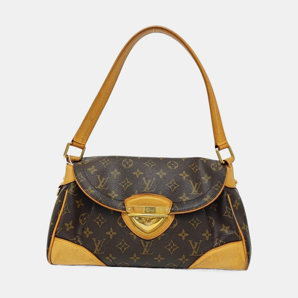 BEVERLY MM Monogram Coated Canvas Brown