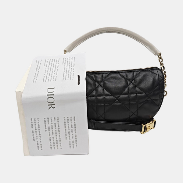 Dior Vibe Hobo Quilted Lambskin Black