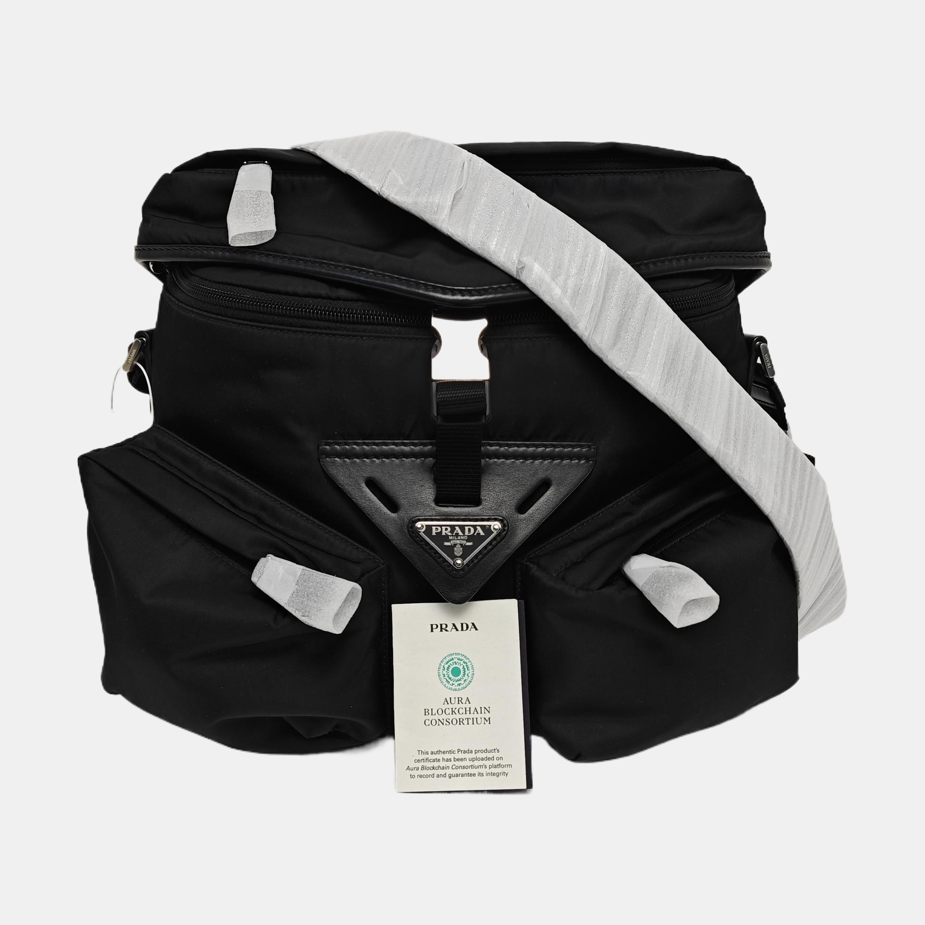Nylon Shoulder Bag Black