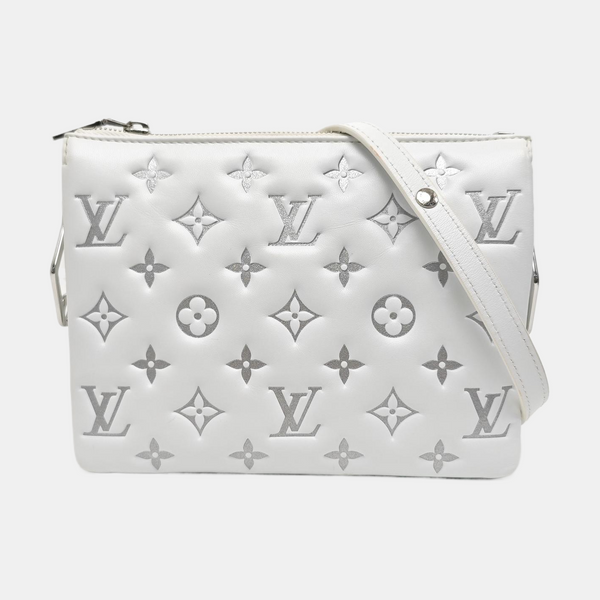 COUSSIN BB Monogram Lambskin White
