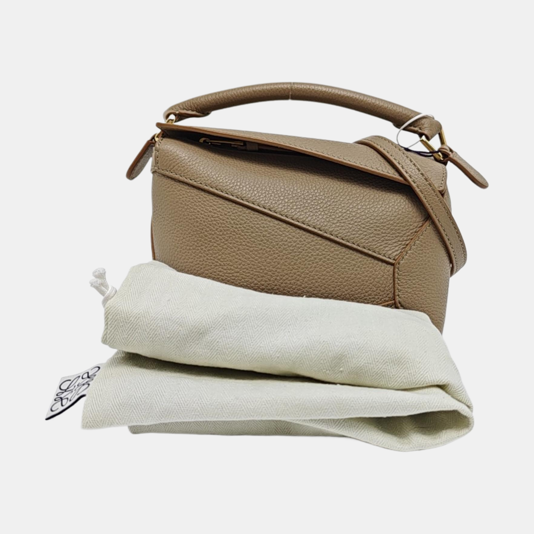 Puzzle Mini Calfskin Beige