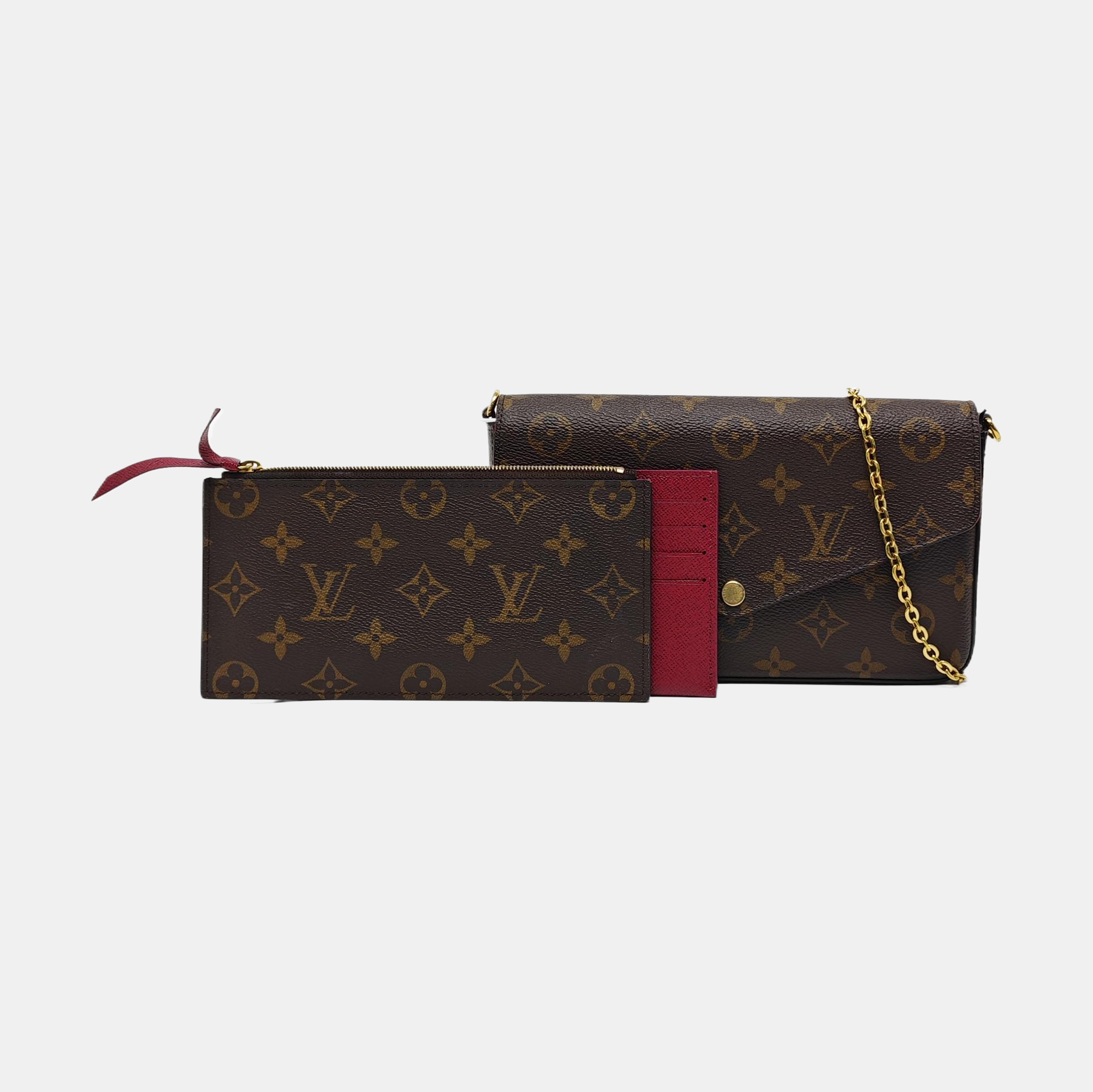 FÉLICIE Monogram Coated Canvas Brown