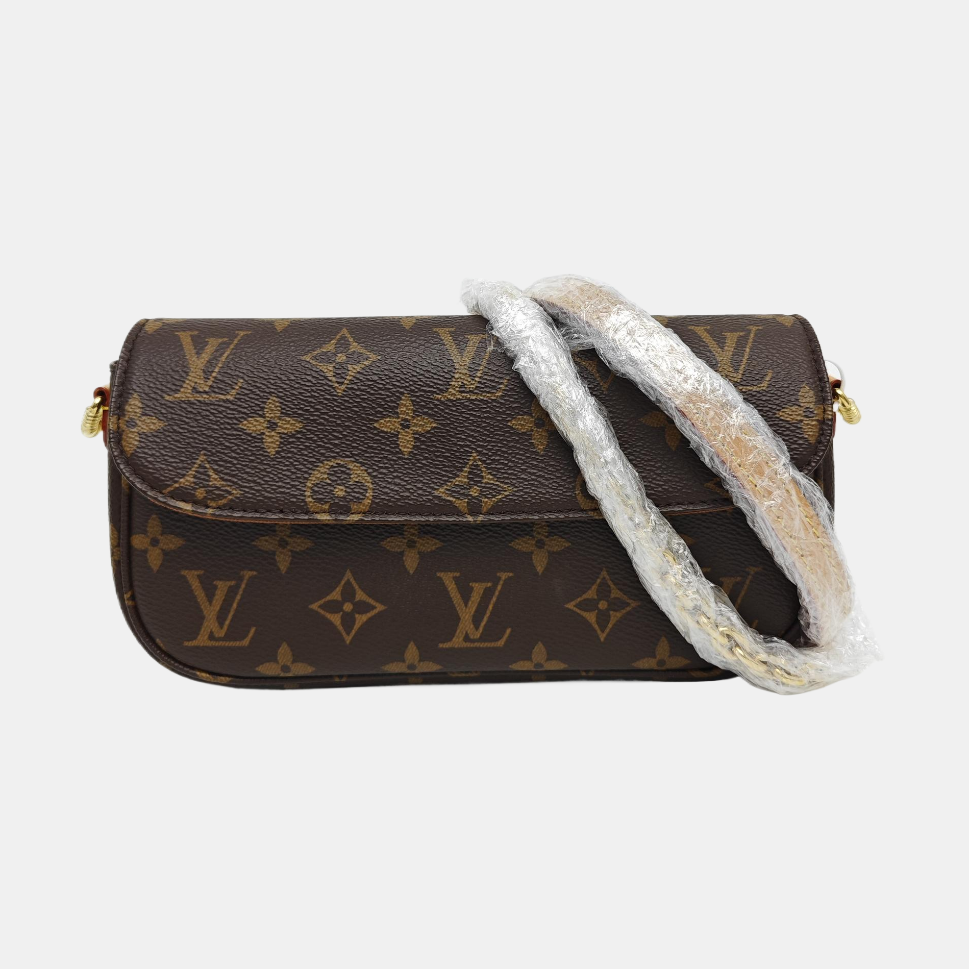 IVY Monogram Coated Canvas Brown