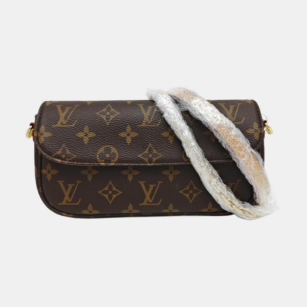 IVY Monogram Coated Canvas Brown