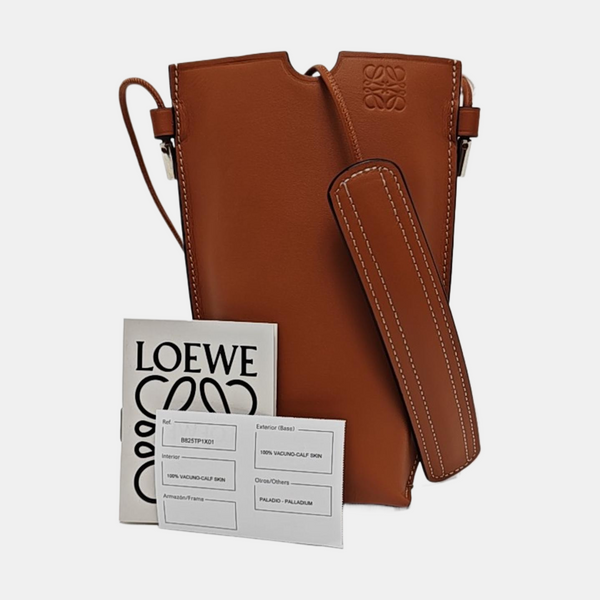 Calfskin Crossbody Bag Brown