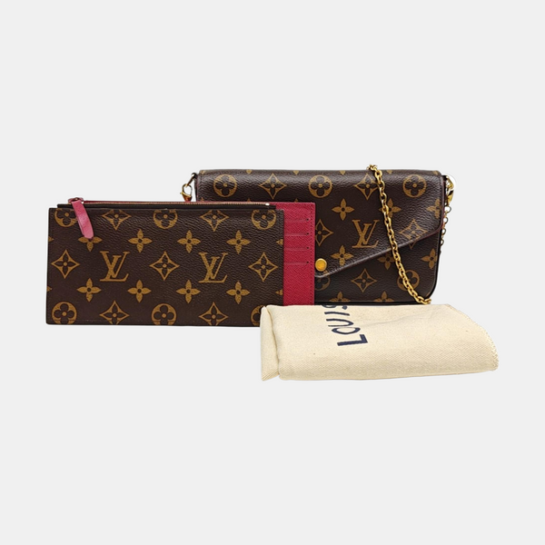 FÉLICIE Monogram Coated Canvas Brown