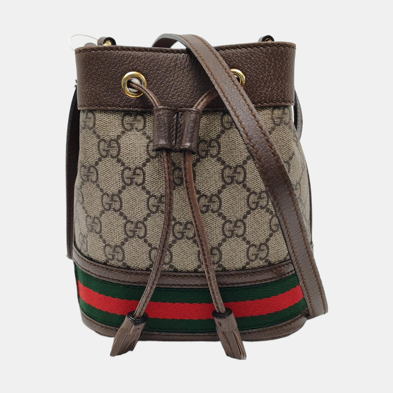 Ophidia Mini Monogram Coated Canvas Beige