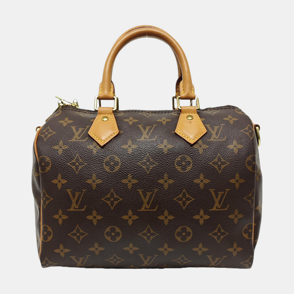 SPEEDY 25 Monogram Coated Canvas Brown
