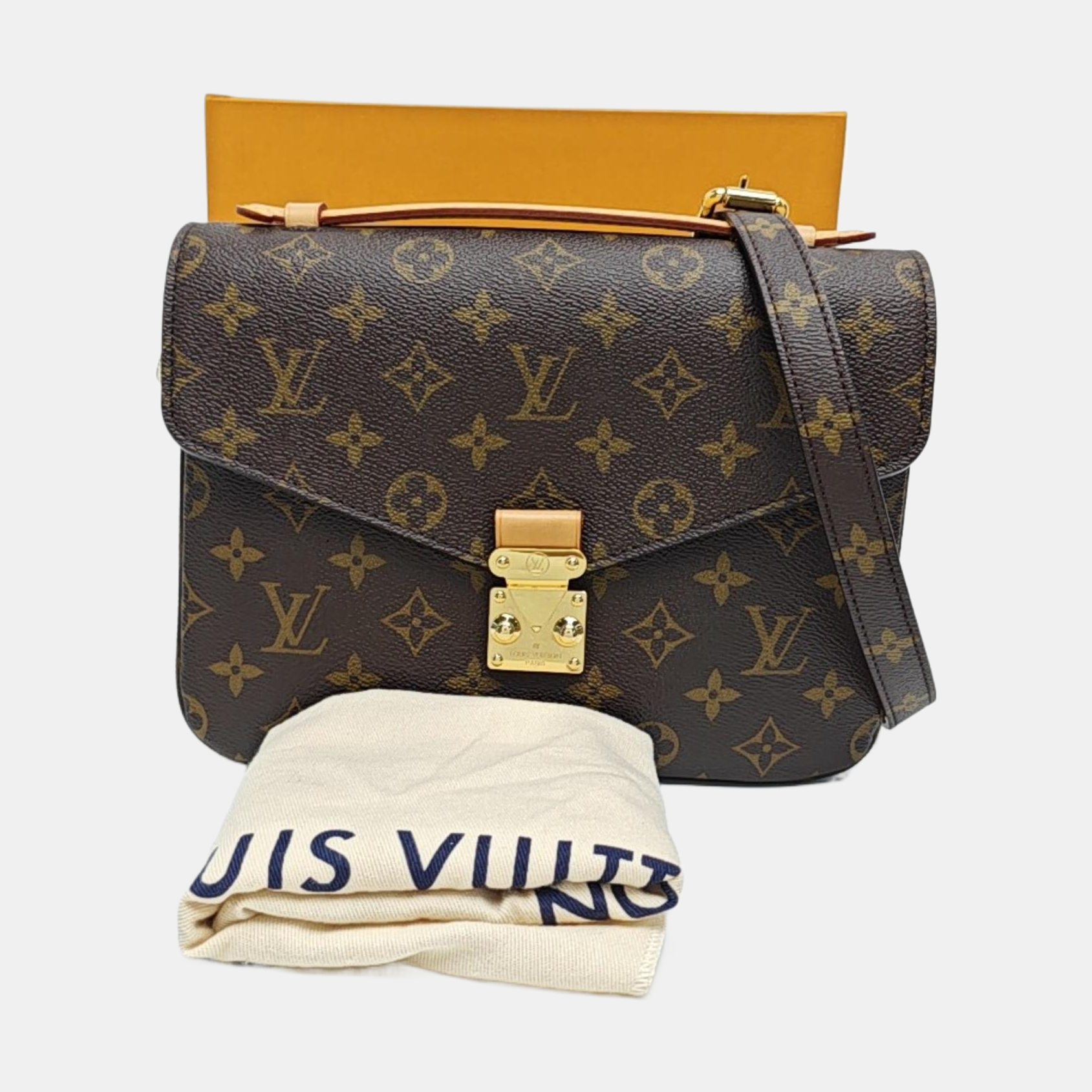 MÉTIS MM Monogram Coated Canvas Brown