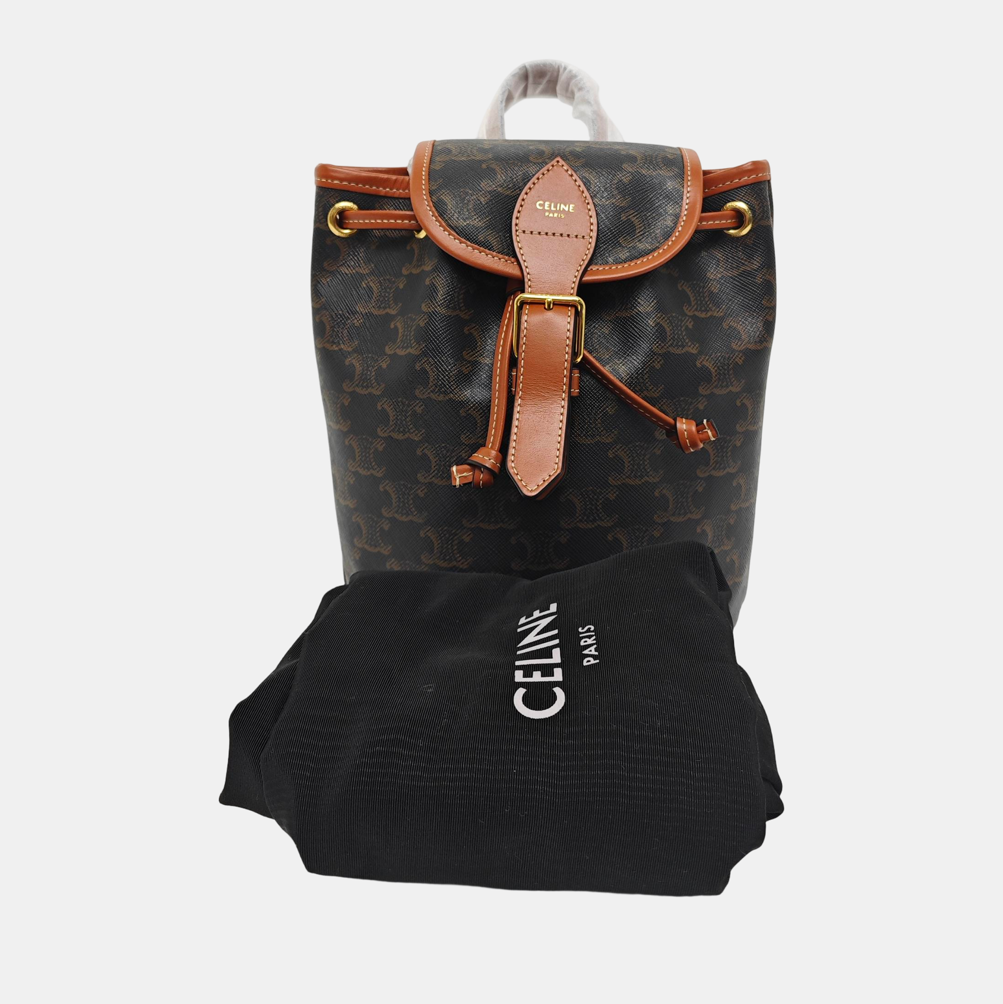 TRIOMPHE Mini Coated Canvas Brown
