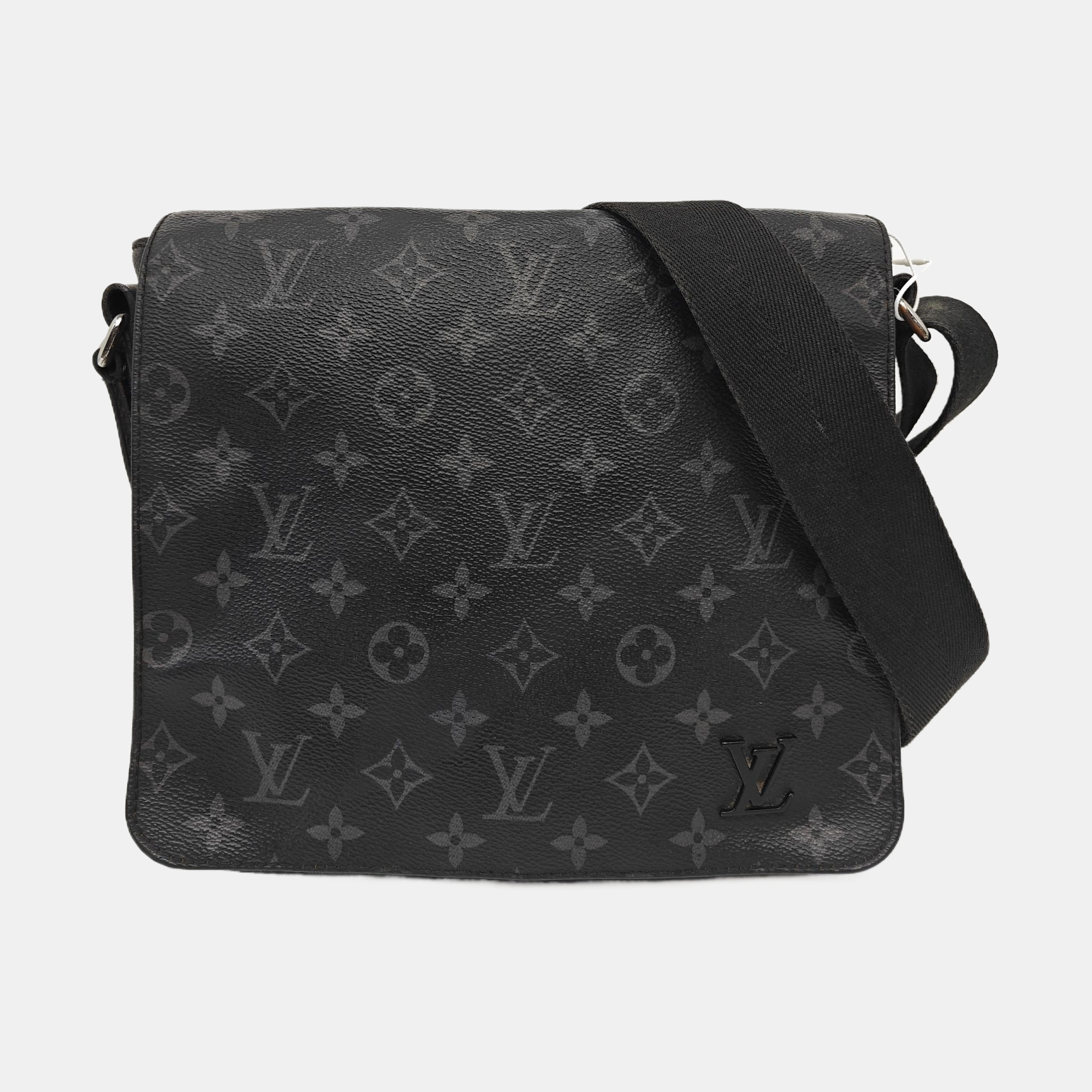 DISTRICT PM Monogram Coated Canvas Black