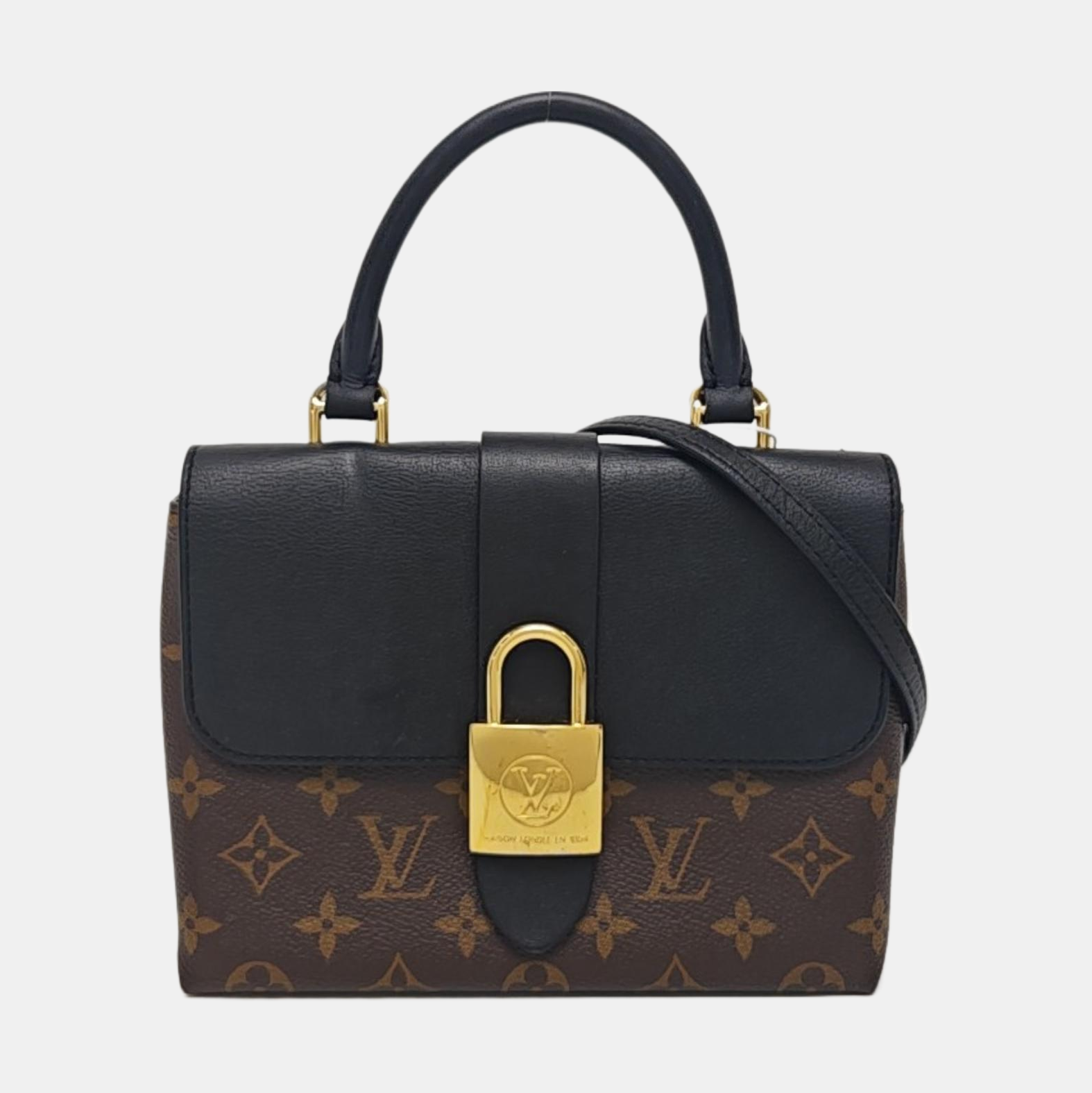 LOCKY BB Monogram Coated Canvas Brown